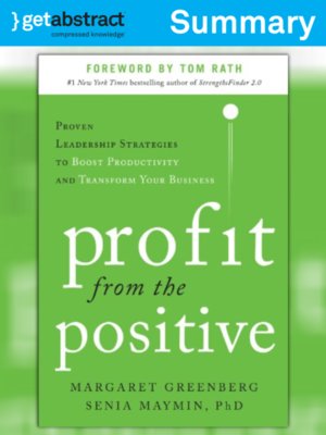 cover image of Profit from the Positive (Summary)